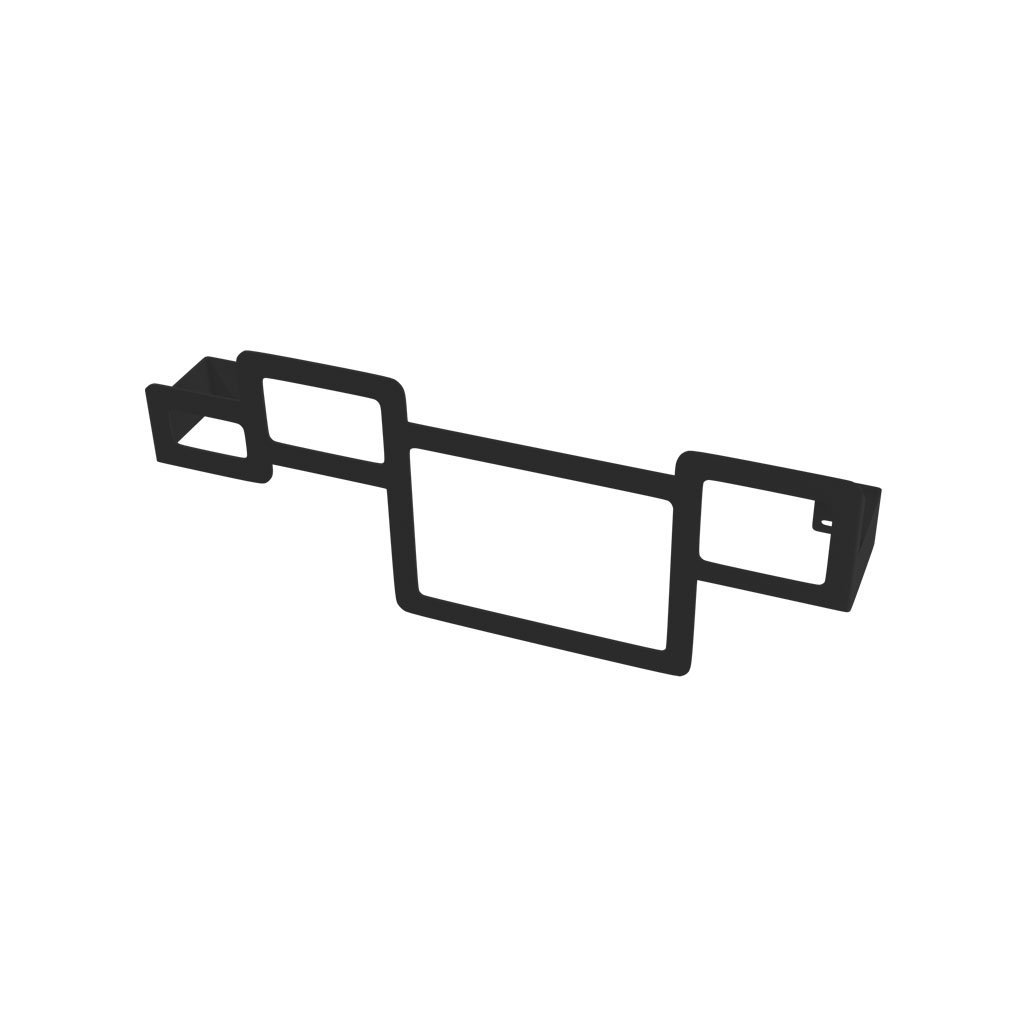 Eastbrook Square Towel Hanger – Matt Black - 470mm