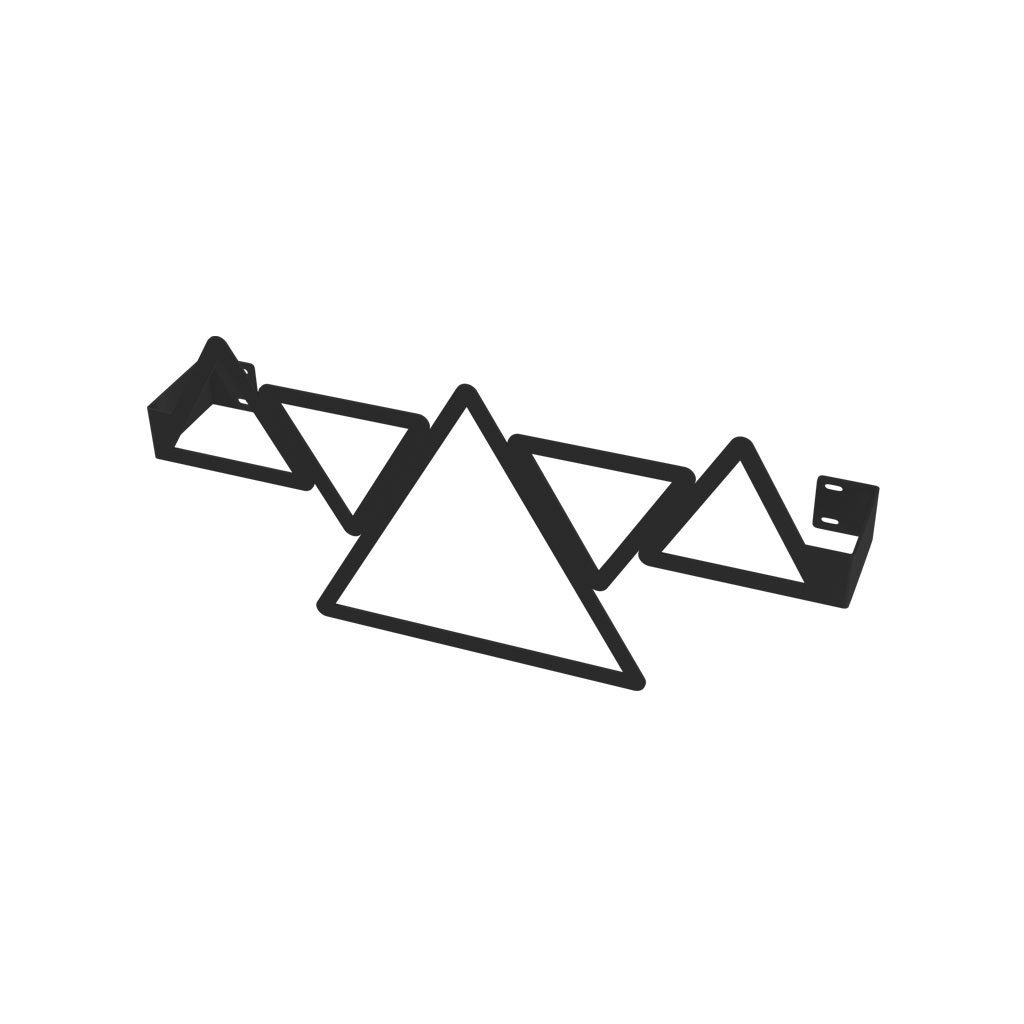 Eastbrook Triangle Towel Hanger – Matt Black - 470mm