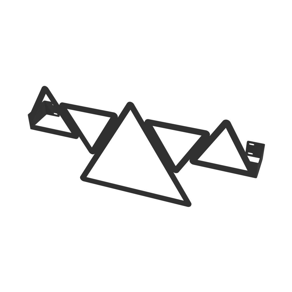 Eastbrook Triangle Towel Hanger – Matt Black - 565mm