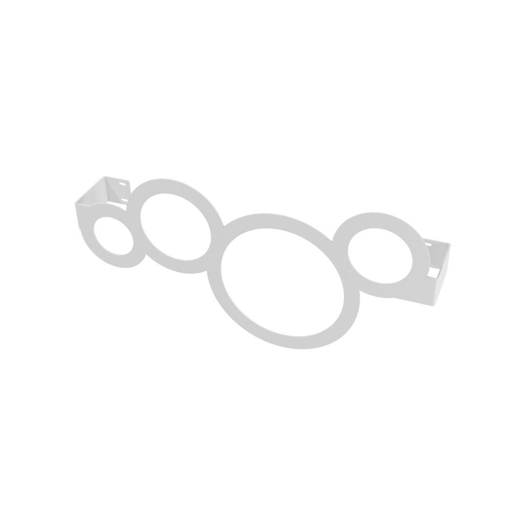 Eastbrook Circle Towel Hanger – Matt White - 470mm