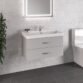 Eastbrook Cavone 2 Drawer Wall Hung Vanity Unit With Basin - 800mm Wide - 1 Tap Hole