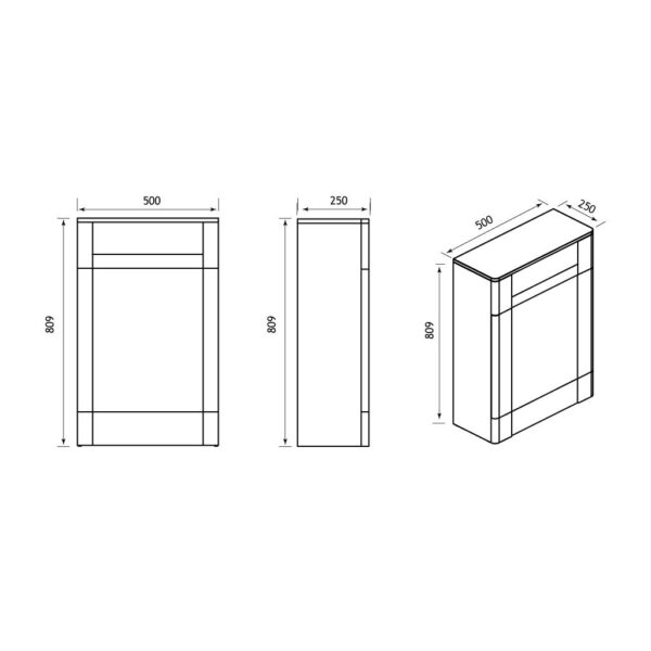 Eastbrook Hardwick Traditional WC Unit - 500mm Wide - Image 2