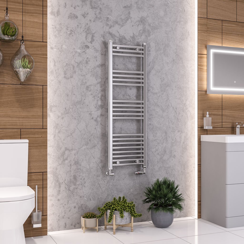 Eastbrook Wendover Straight Heated Towel Rail – Chrome - 1200mm x 400mm