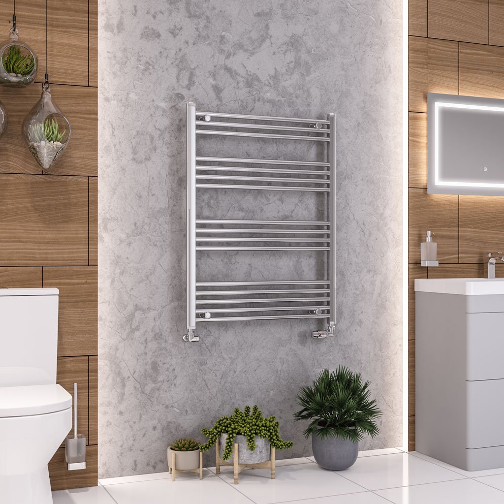 Eastbrook Wendover Straight Heated Towel Rail – Chrome - 1000mm X 750mm