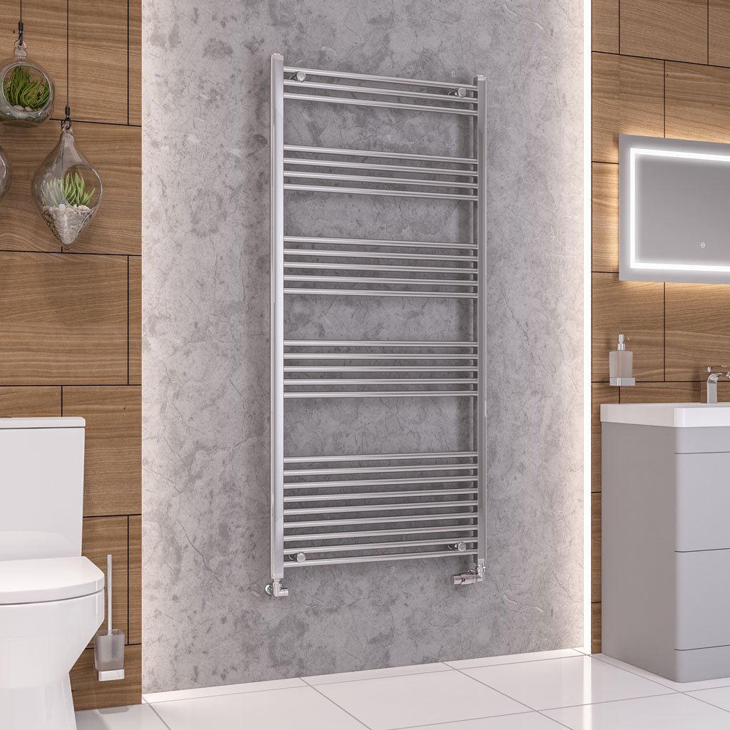 Eastbrook Wendover Straight Heated Towel Rail – Chrome - 1600mm X 750mm