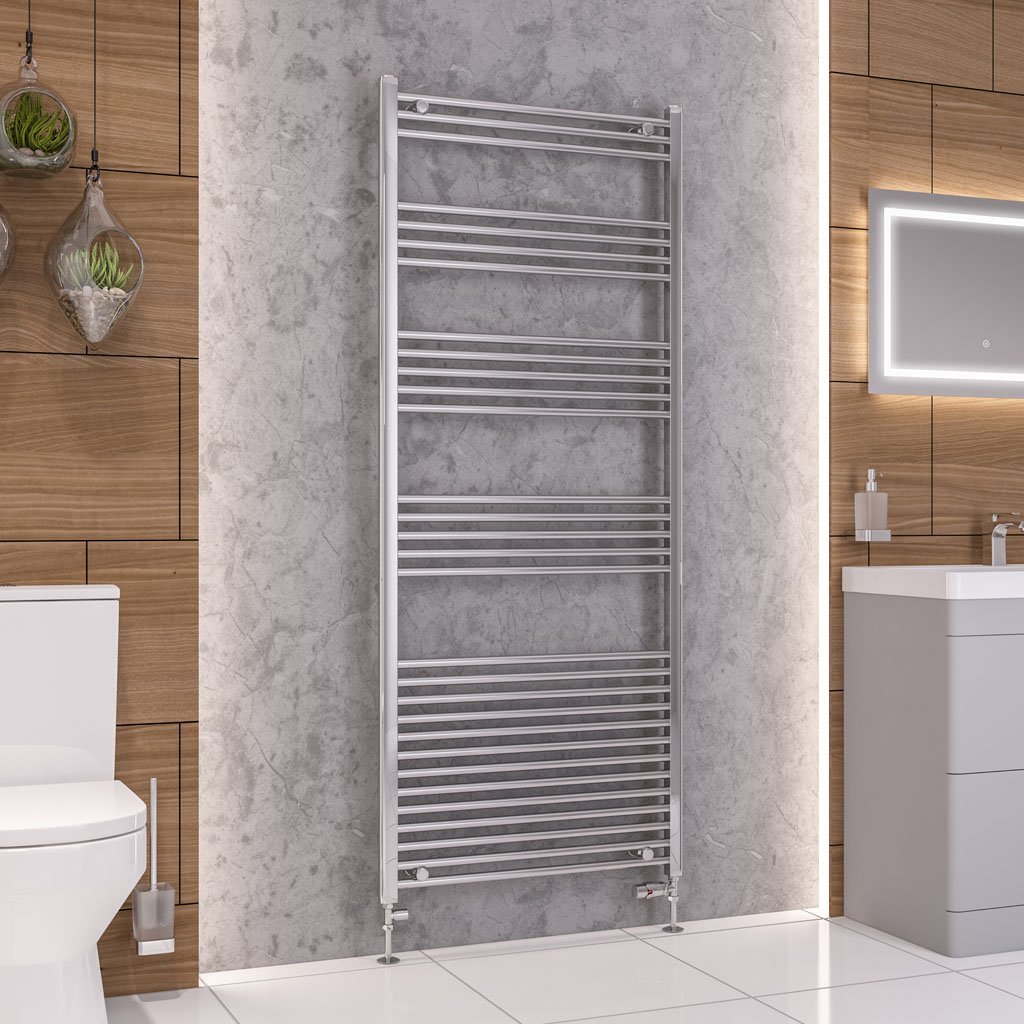 Eastbrook Wendover Straight Heated Towel Rail – Chrome - 1800mm X 750mm