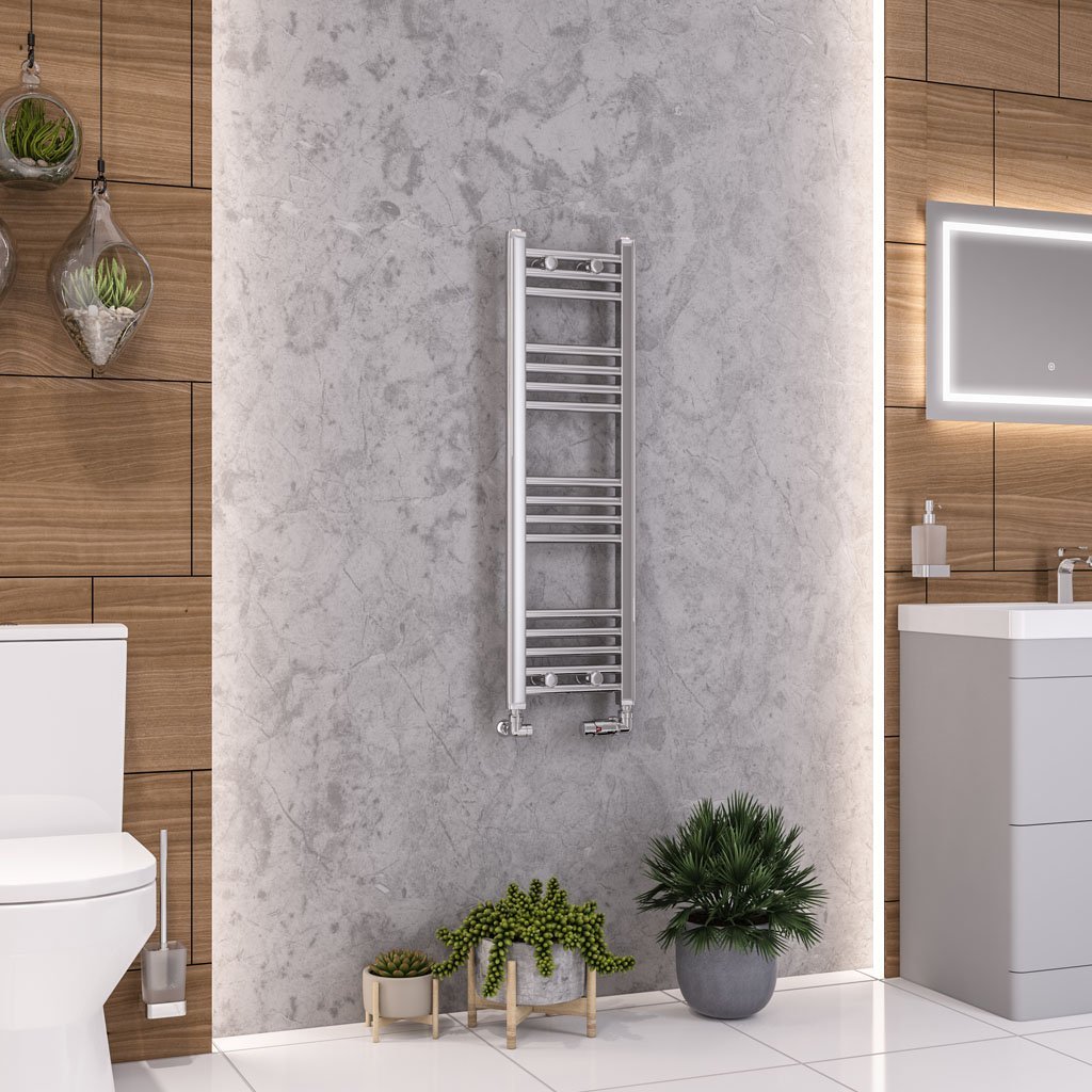 Eastbrook Wendover Straight Heated Towel Rail – Chrome - 1000mm x 300mm