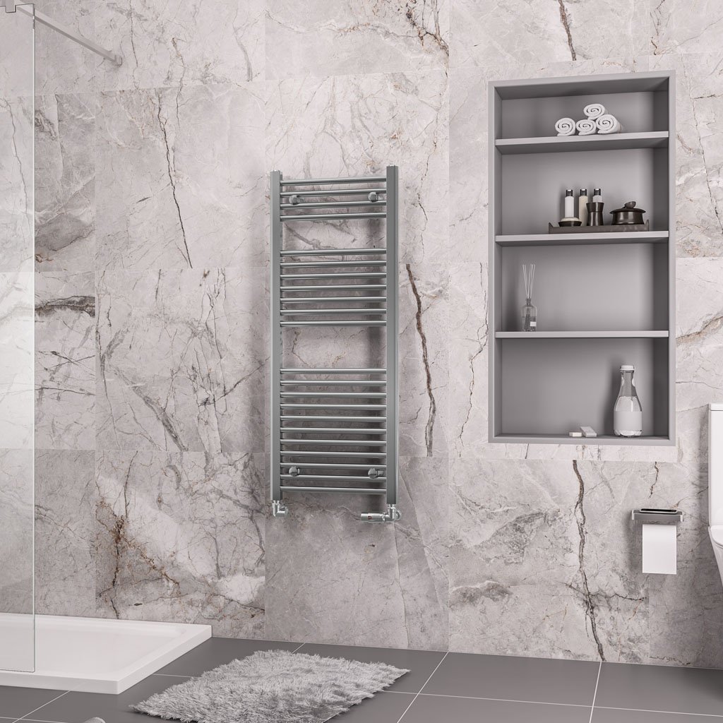 Eastbrook Biava Multirail Straight Heated Towel Rail – Chrome - 1118mm x 450mm