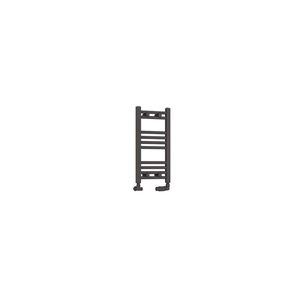 Eastbrook Wendover Straight Heated Towel Rail – Matt Anthracite - 600mm x 300mm