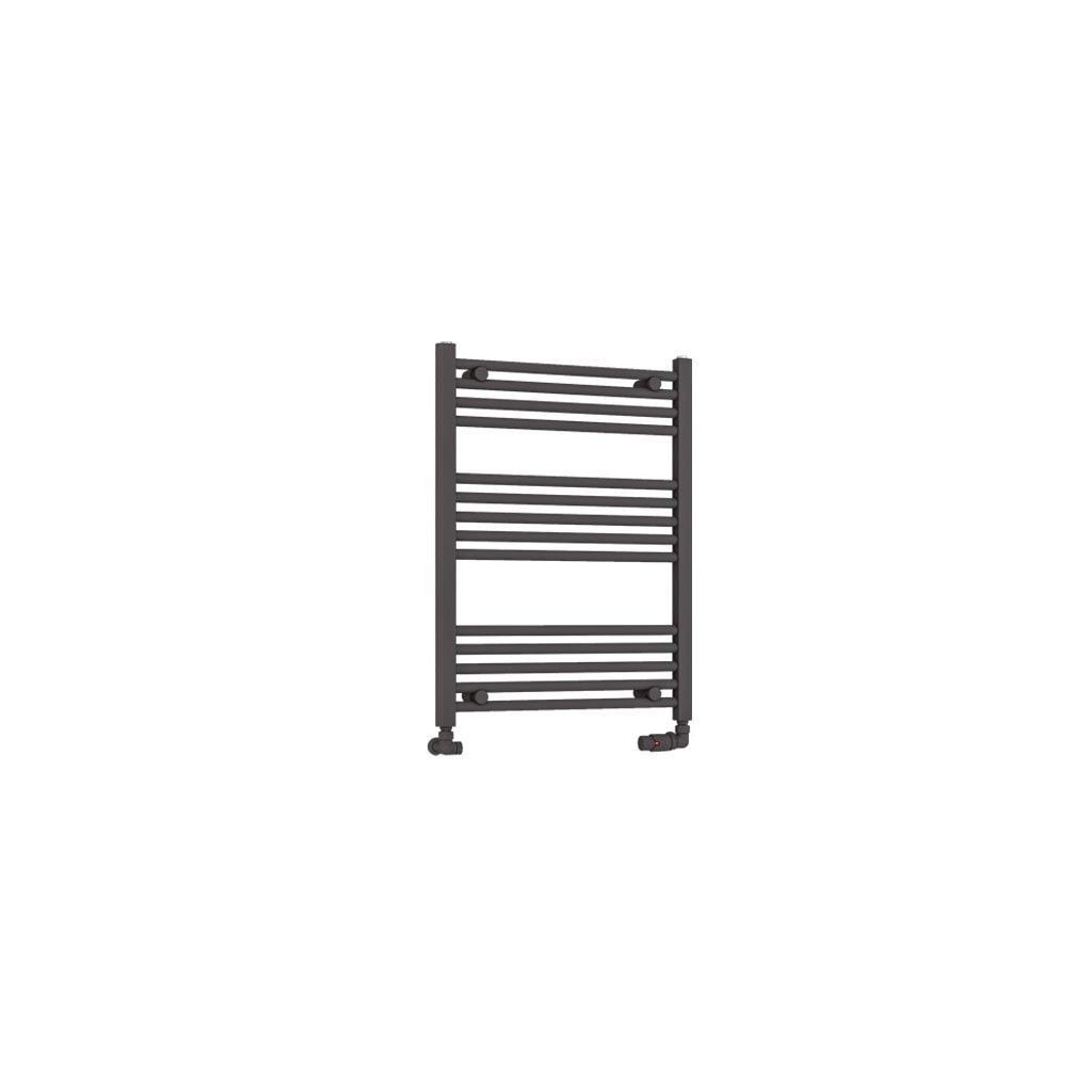 Eastbrook Wendover Straight Heated Towel Rail – Matt Anthracite - 800mm x 600mm