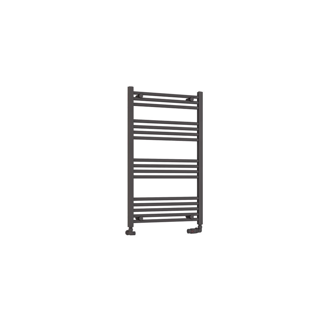 Eastbrook Wendover Straight Heated Towel Rail – Matt Anthracite - 1000mm x 600mm