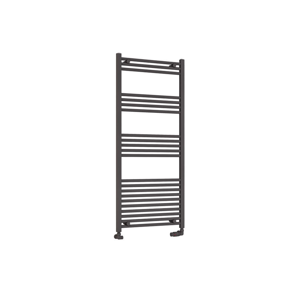 Eastbrook Wendover Straight Heated Towel Rail – Matt Anthracite - 1400mm x 600mm