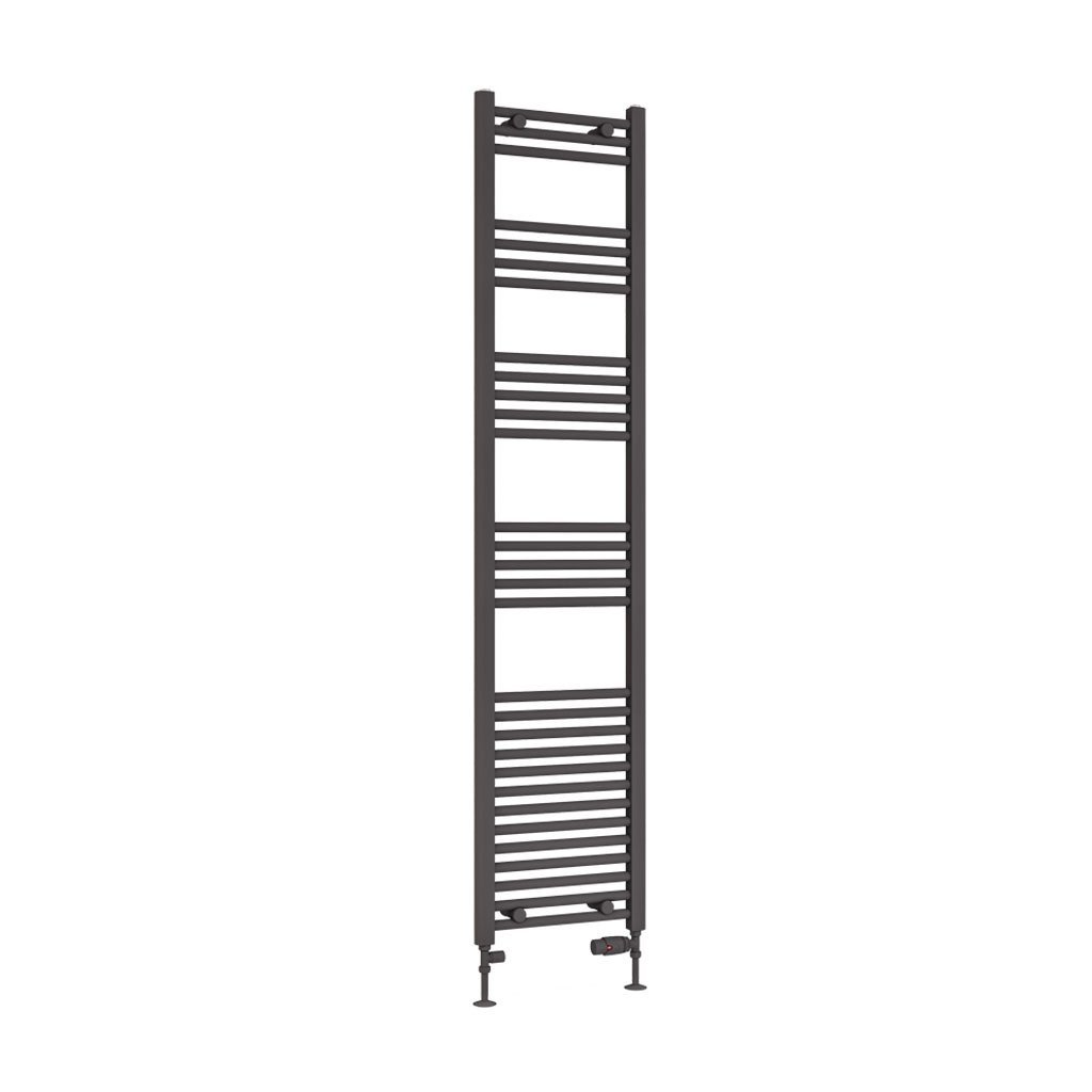 Eastbrook Wendover Straight Heated Towel Rail – Matt Anthracite - 1800mm x 400mm