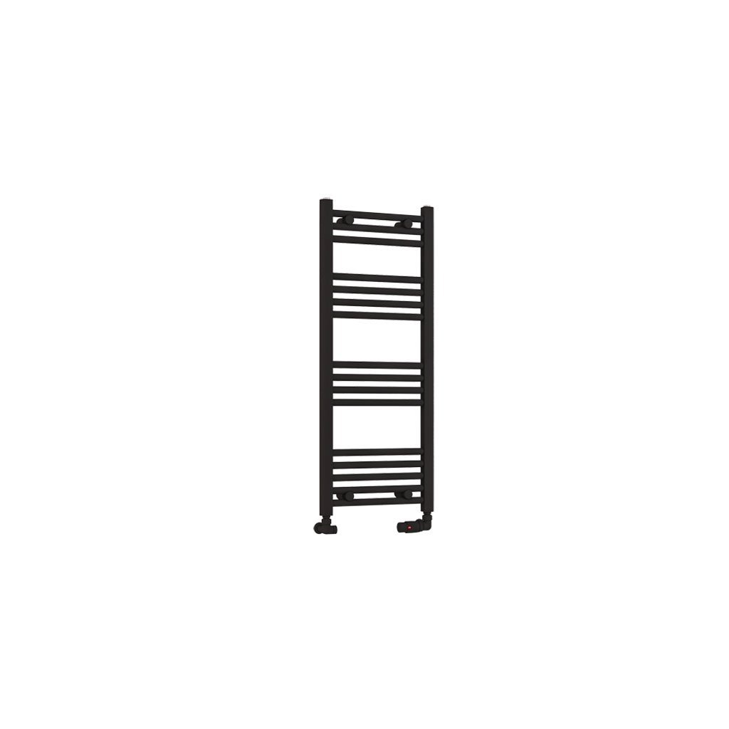Eastbrook Wendover Straight Heated Towel Rail – Matt Black - 1000mm x 400mm