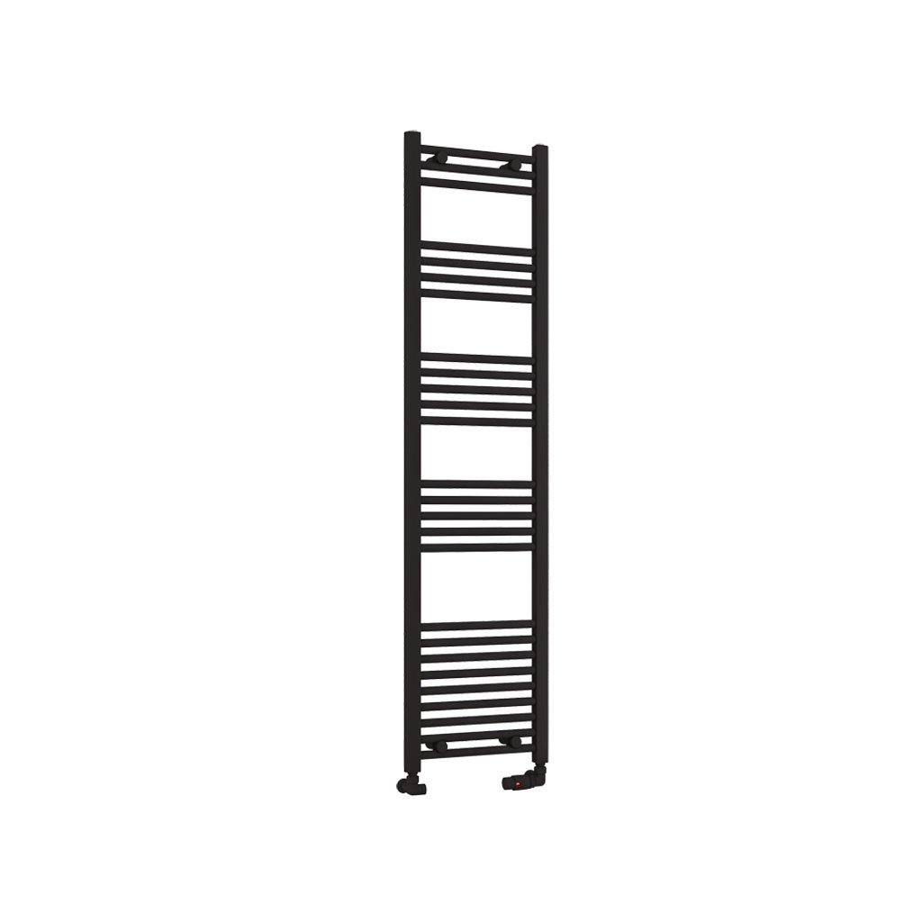 Eastbrook Wendover Straight Heated Towel Rail – Matt Black - 1600mm x 400mm