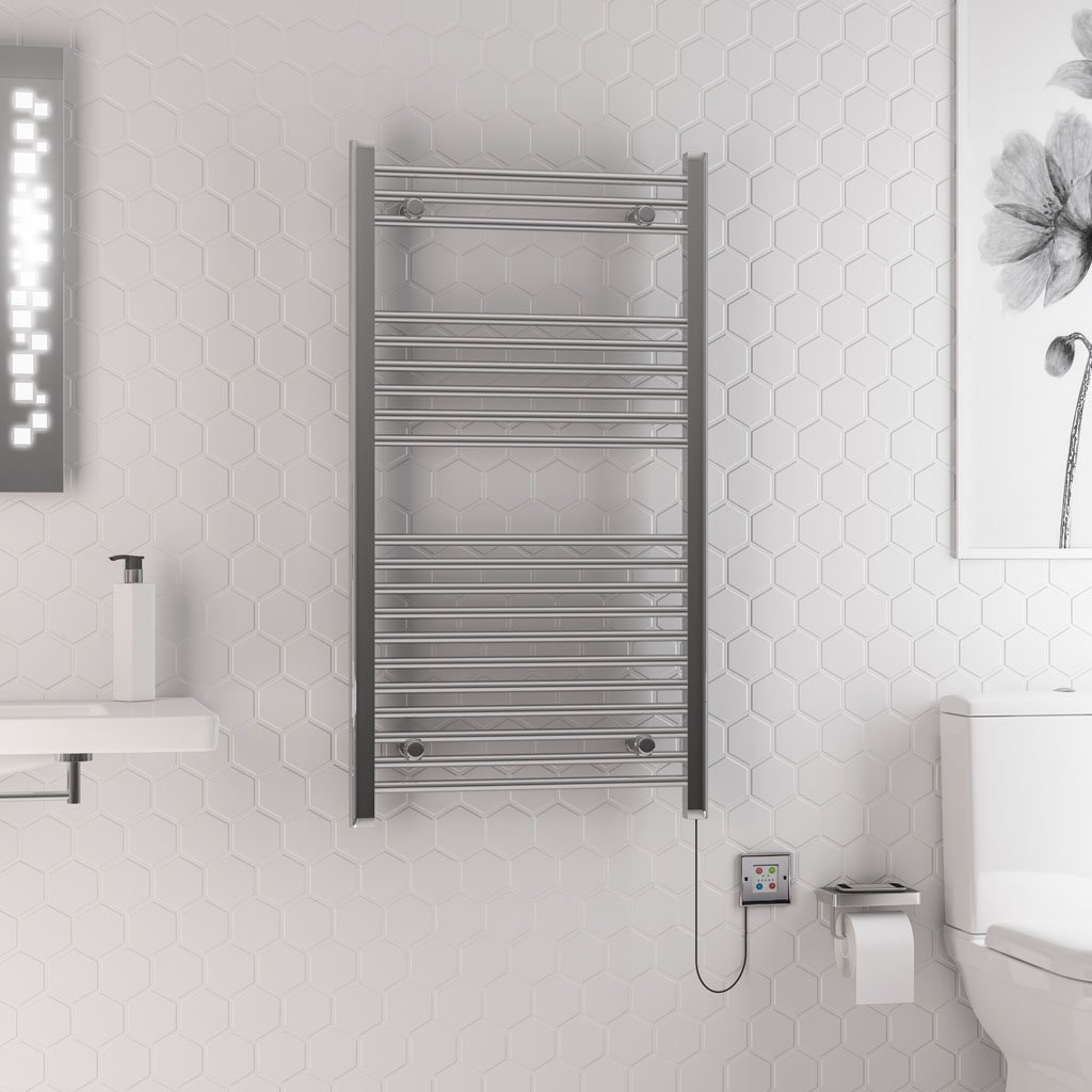 Eastbrook Biava Dry Element Electric Towel Rail – Chrome - 1100mm x 600mm