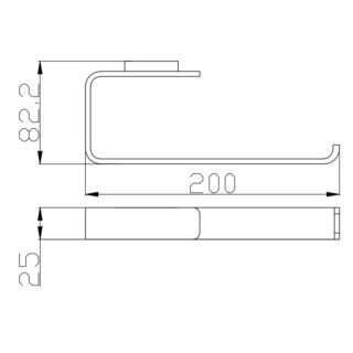 Eastbrook Vercelli Towel Ring - Chrome - Image 2