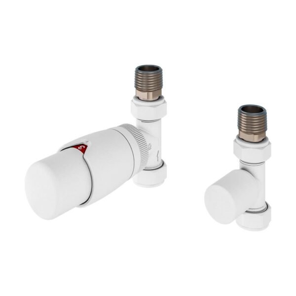 Eastbrook Darlington Thermostatic Designer Straight Radiator Valve With Lock Shield