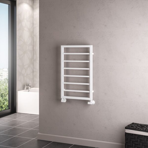 Eastbrook Ryton Designer Heated Towel Rail - Matt White