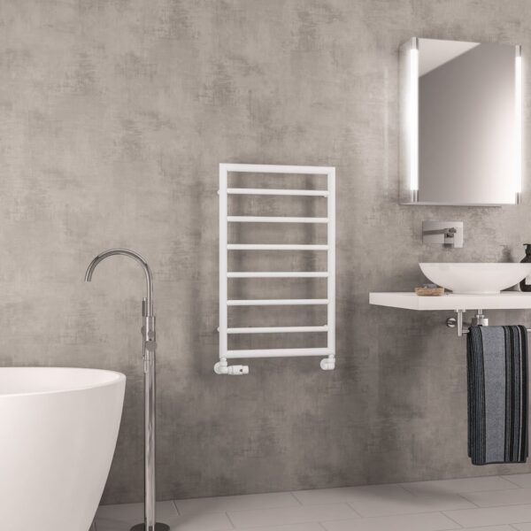 Eastbrook Kenilworth Designer Heated Towel Rail - Matt White