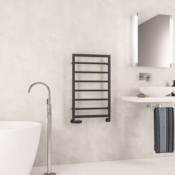 Eastbrook Kenilworth Designer Heated Towel Rail - Matt Anthracite