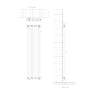 Eastbrook Rivassa 2 Column Designer Radiator - White - Image 32
