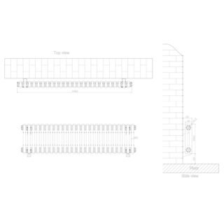 Eastbrook Rivassa 2 Column Designer Radiator - White - Image 4