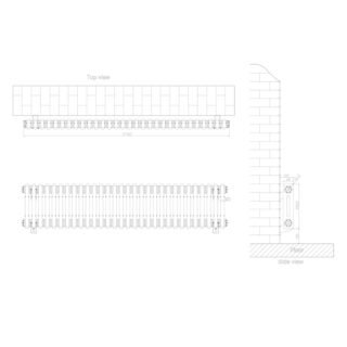 Eastbrook Rivassa 2 Column Designer Radiator - White - Image 20