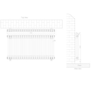 Eastbrook Rivassa 2 Column Designer Radiator - Chrome Effect - Image 11