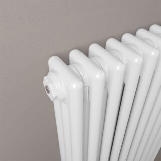 Eastbrook Rivassa 3 Column Designer Radiator - White - Image 3
