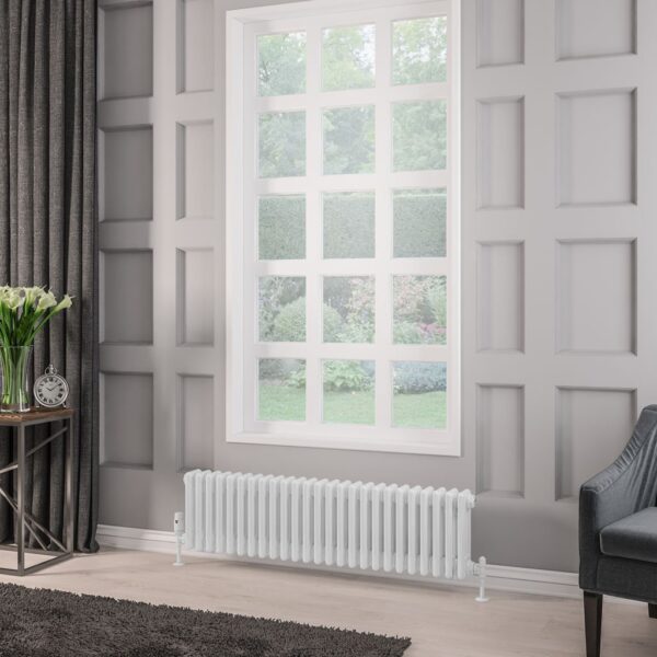 Eastbrook Rivassa 3 Column Designer Radiator - White