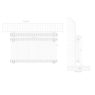 Eastbrook Rivassa 3 Column Designer Radiator - Chrome Effect - Image 12