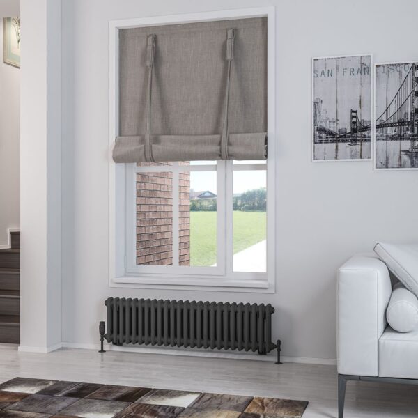 Eastbrook Rivassa 2 Column Designer Radiator - Matt Anthracite - Image 2