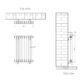 Eastbrook Rivassa 2 Column Designer Radiator - White - Image 21