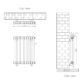 Eastbrook Rivassa 2 Column Designer Radiator - White - Image 22