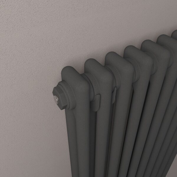 Eastbrook Rivassa 2 Column Designer Radiator - Matt Anthracite - Image 17