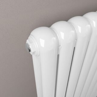 Eastbrook Rubano Designer Radiator - Gloss White - Image 3