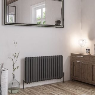 Eastbrook Rubano Designer Radiator - Matt Anthracite - Image 6