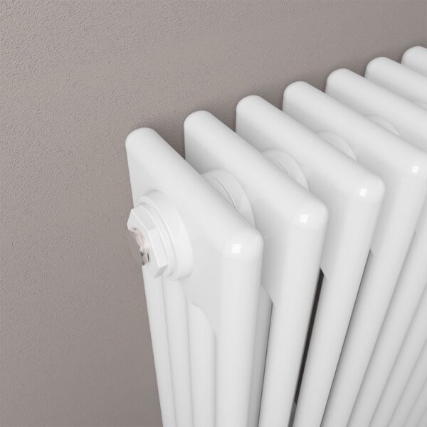 Eastbrook Rivassa 4 Column Designer Radiator - White - Image 3