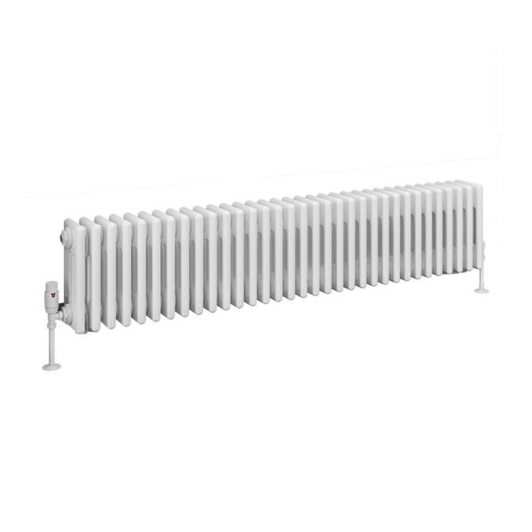 Eastbrook Rivassa 4 Column Designer Radiator - White - Image 6