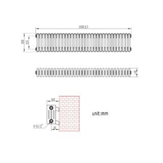 Eastbrook Rivassa 4 Column Designer Radiator - White - Image 13