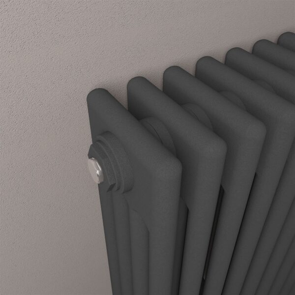 Eastbrook Rivassa 4 Column Designer Radiator - Matt Anthracite - Image 3