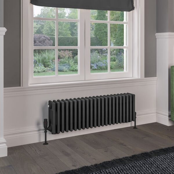 Eastbrook Rivassa 4 Column Designer Radiator - Matt Anthracite