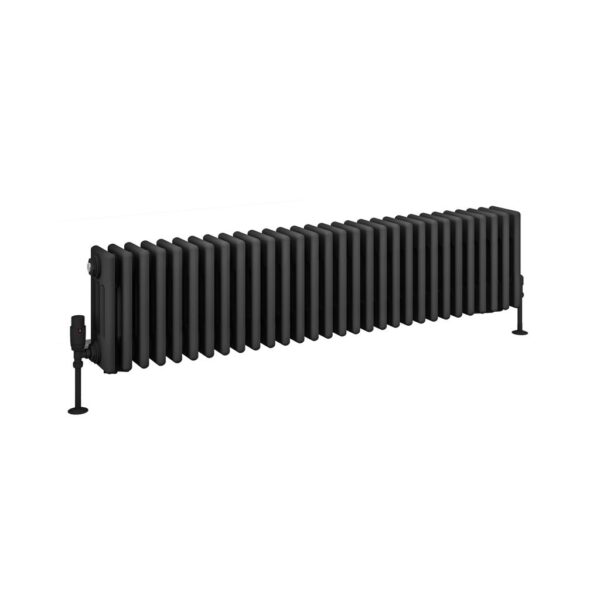 Eastbrook Rivassa 4 Column Designer Radiator - Matt Anthracite - Image 5