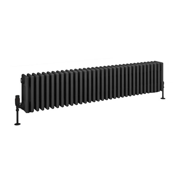 Eastbrook Rivassa 4 Column Designer Radiator - Matt Anthracite - Image 6