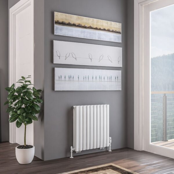 Eastbrook Tunstall Double Designer Radiator - Matt White