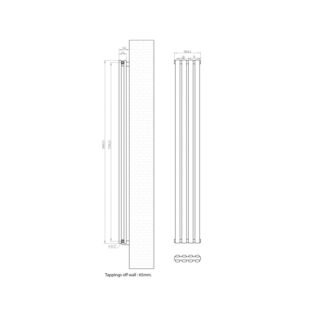 Eastbrook Tunstall Double Designer Radiator - Matt White - Image 20