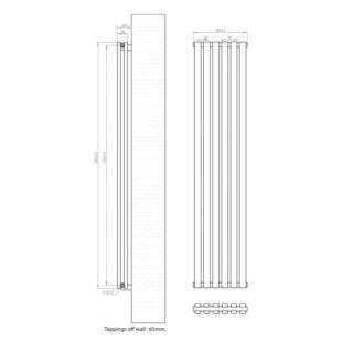 Eastbrook Tunstall Double Designer Radiator - Matt White - Image 21