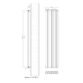 Eastbrook Tunstall Double Designer Radiator - Matt White - Image 21
