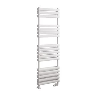 Eastbrook Tunstall Double Designer Heated Towel Rail - Matt White - Image 9